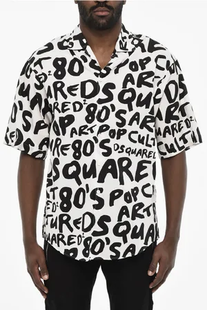 Dsquared2 All-Over Monogram Two-Tone Shirt
