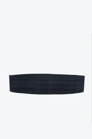 corneliani Solid Color Silk Sash Belt