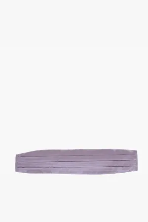 corneliani Solid Color Silk Sash Belt