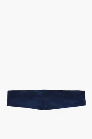 corneliani Solid Color Silk Sash Belt