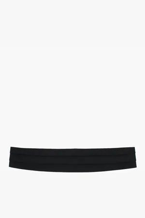 corneliani Solid Color Silk Sash Belt