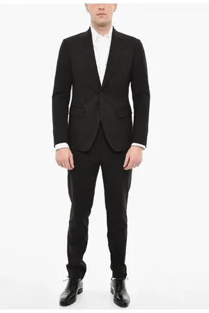 Dsquared2 Wool Blend Single Breasted Suit With Flap Pockets
