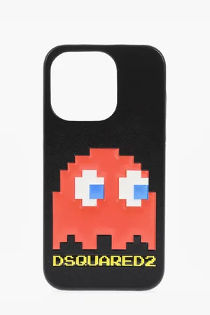 Dsquared2 PAC-MAN Solid Color iphone 14 PRO Case with Embossed Detail