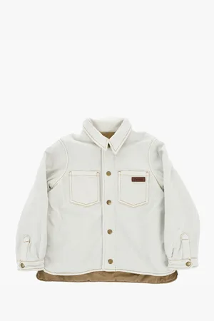 BONPOINT Denim Overshirt with Double Breast Pocket