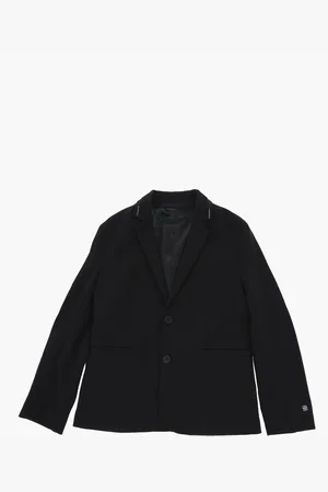Givenchy 2-Buttons Jersey Blazer With Logo Side Band