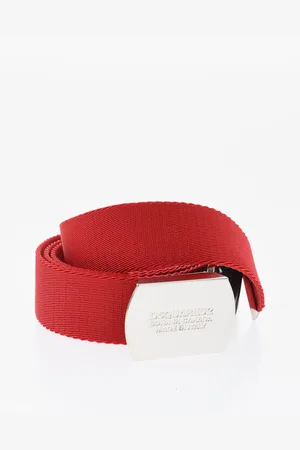 Dsquared2 Solid Color Nylon Belt with Military Buckle 30mm