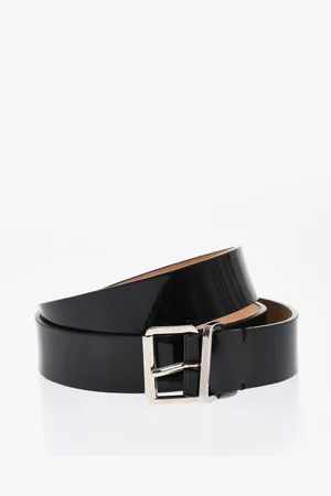 Dsquared2 Solid Color Patent Leather Belt 30mm