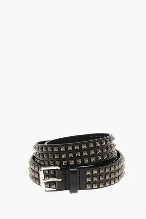 Dsquared2 Studded Leather ICON Belt 30mm