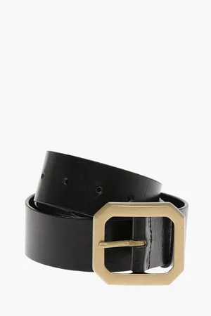 Dsquared2 Leather Belt with Brass Buckle 40mm