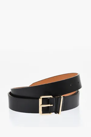 Dsquared2 Solid Color Leather Belt 30mm