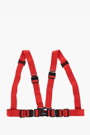 Dsquared2 Solid Color Logoed Fabric Harness