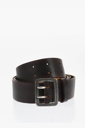 Dsquared2 Vintage Effect Leather Belt 35mm