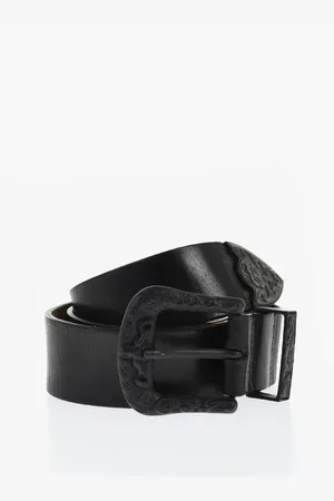 Dsquared2 Solid Color Leather Belt 40mm