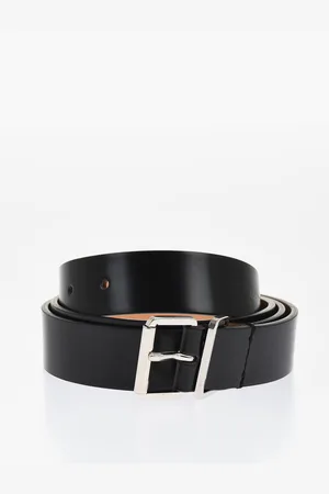 Dsquared2 Solid Color Leather Belt 30mm