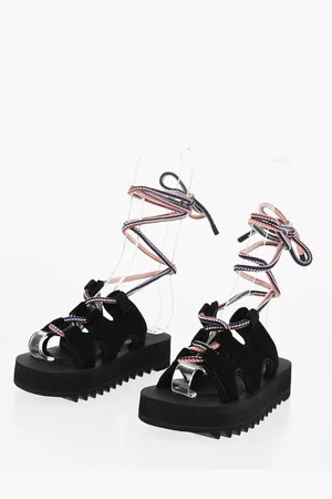 SUICOKE Lace-Up Suede RAY-AB Sandals
