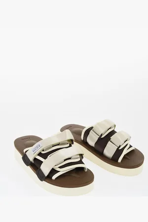 SUICOKE Two-Tone Fabric Sandali with Sole 4,5cm