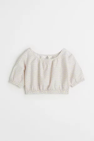 H&M Tops - Puff-sleeved Top