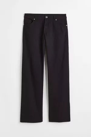 H&M Wide-leg Twill Pants