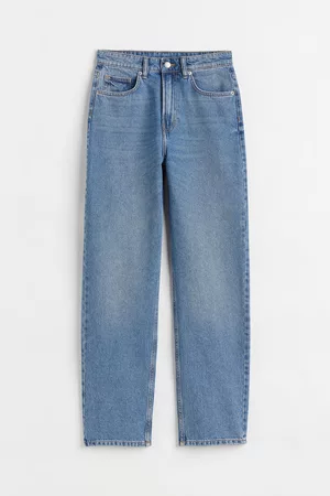 H&M Women High Waisted Jeans - 90s Straight High Jeans