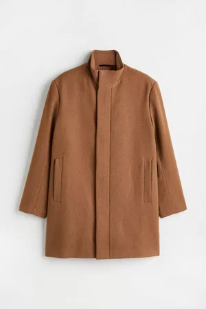 H&M Men Coats - Wool-blend Chimney-collar Coat