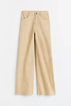 H&M Wide-leg Twill Pants
