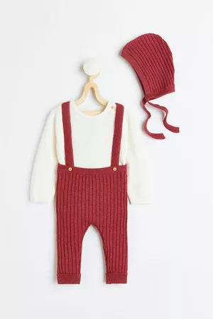 H&M Kids Outfit Sets - 3-piece Fine-knit Cotton Set