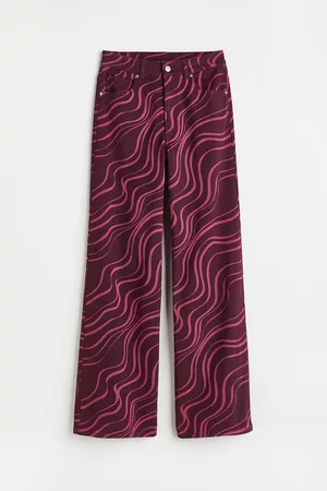 H&M Wide-leg Twill Pants