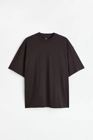 H&M Men Oversized T-Shirts - Oversized Fit Cotton T-shirt