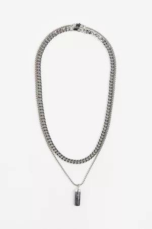 H&M Men Necklaces - 2-pack Necklaces