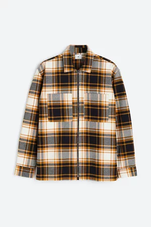 H&M Men Jackets - Relaxed Fit Overshirt with Zipper