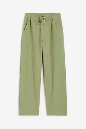 H&M Jeans - Loose Fit Linen-blend Pants
