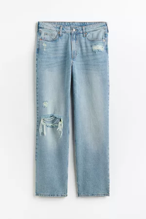 H&M Women Boyfriend Jeans - Curvy Fit 90s Baggy Low Jeans