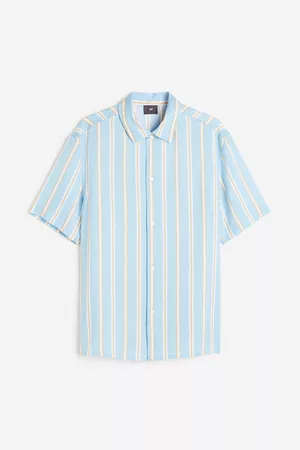 H&M Regular Fit Short-sleeved lyocell shirt
