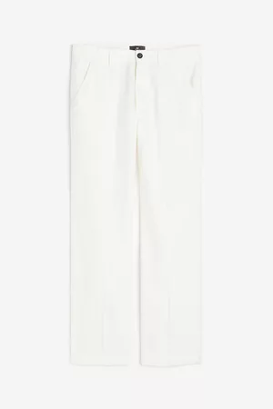 H&M Men Relaxed Fit Jeans - Relaxed Fit Linen-blend Pants