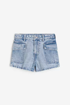 H&M Kids Shorts - Relaxed Fit High Denim Shorts