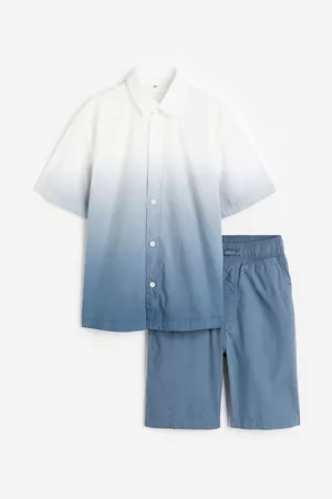 H&M Girls Short sleeved Shirts - 2-piece cotton set