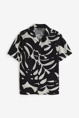 H&M Men Tops - Regular Fit Terry Resort Shirt
