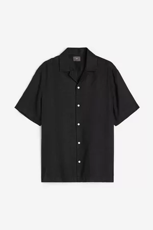 H&M Men Shirts - Relaxed Fit Linen Resort Shirt