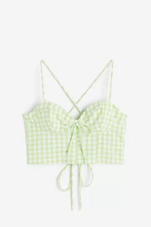 H&M Women Crop Tops - Bustier-style Crop Top