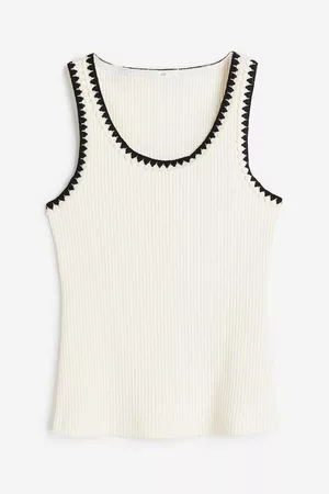 H&M Women Ribbed Tank Tops - Ribbed Tank Top