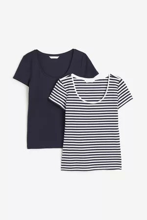 H&M Women Tops - 2-pack Jersey Tops