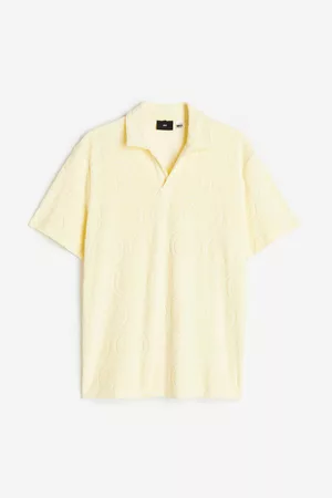 H&M Men Polo T-Shirts - Regular Fit Terry Polo Shirt