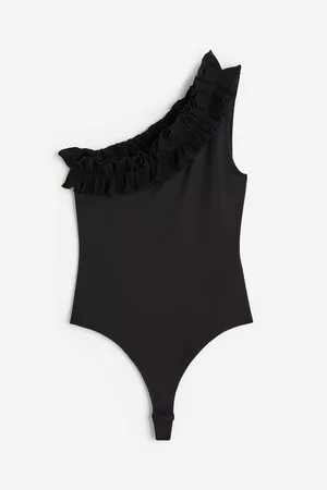 H&M Women Graduation Dresses - One-shoulder Thong Bodysuit
