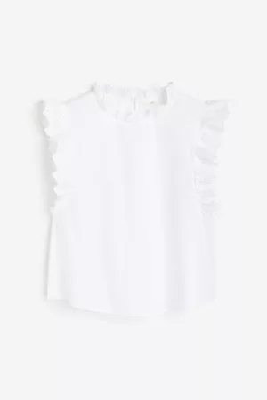 H&M Women Blouses - Blouse with Eyelet Embroidery