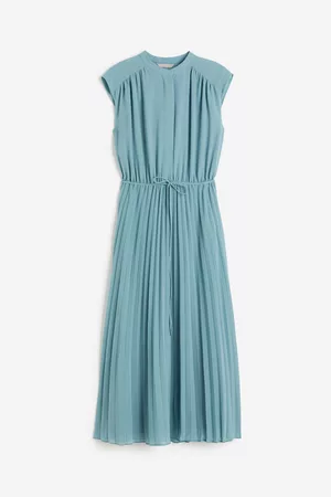 H&M Women Pleated Dresses - Pleated Chiffon Dress