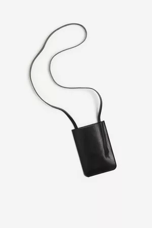 H&M Men Wallets - Leather Neck-strap Pouch