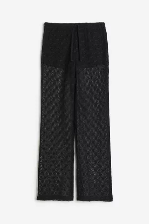 H&M Women Crochet Tops - Crochet-look Pull-on Pants