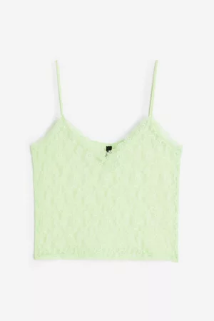 H&M Women Lace-up Tops - Lace Camisole Top