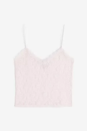H&M Women Lace-up Tops - Lace Camisole Top