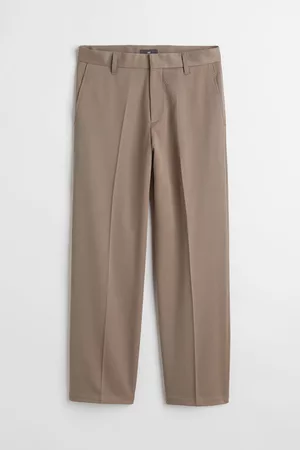 H&M Men Formal Pants - Relaxed-fit Creased Pants